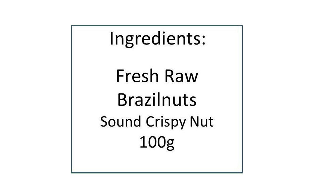 Let's Go Nuts Raw Brazil Nuts    Pack  100 grams